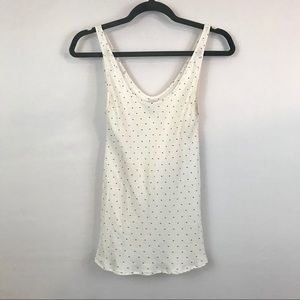 FRAME Blanc Dot Tank 100% Silk